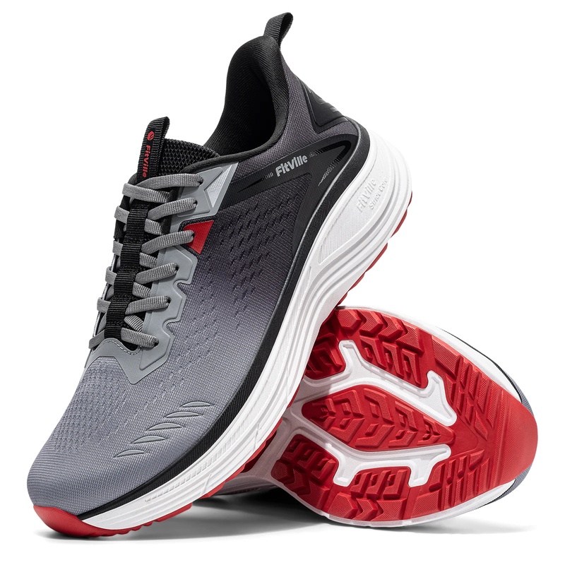 Wide Toe Box Running Sneakers - Fitville Erkek Spor Ayakkabıları, Geniş Burunlu,