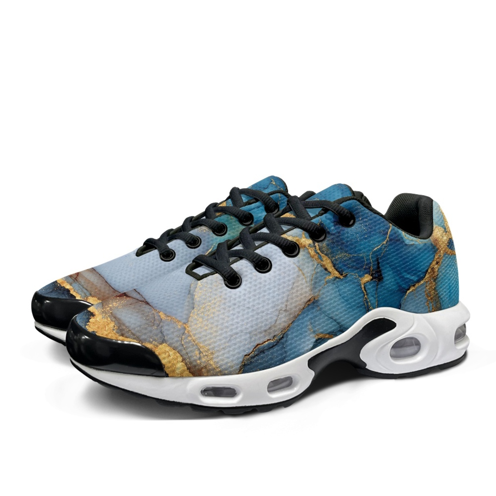 PENSTROLL Mavi Altın Damarlı T - Air Cushion Jogger Shoes Men incelemesi ve fiyatı