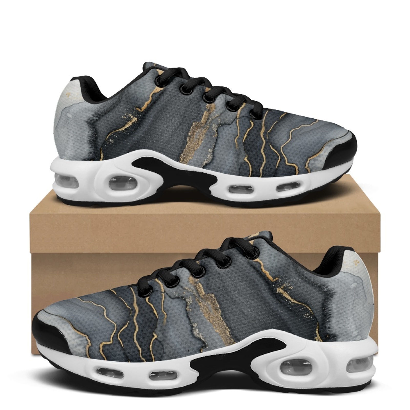 PENSTROLL Siyah Altın Mermer D - Air Cushion Jogger Shoes Men incelemesi ve fiyatı
