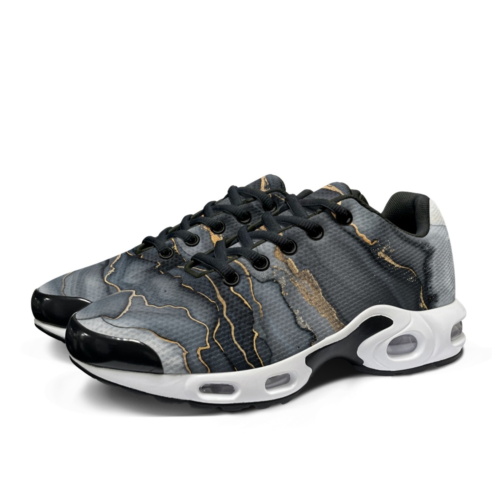 PENSTROLL Siyah Altın Mermer D - Air Cushion Jogger Shoes Men incelemesi ve fiyatı
