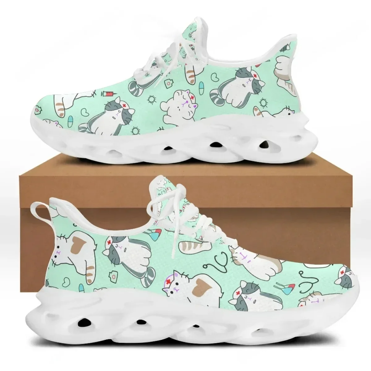 Sıcak Yaz Bahar Kadın Bağcıklı - Knit Fabric Lace Up Sneakers incelemesi ve fiyatı